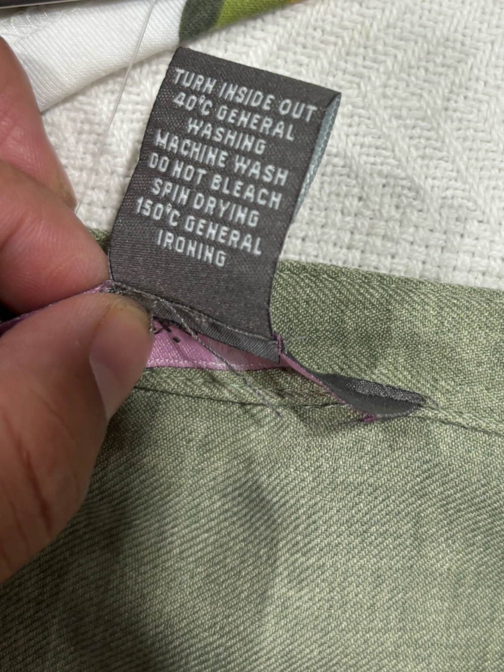 Relaxed Olive Green Embroidered V-Neck Tunic - Picture 6 of 9